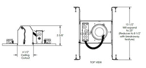 Juno Recessed Lighting QC4 4" Quick Connect New Construction LED Housing Compatible with 4RLD Series