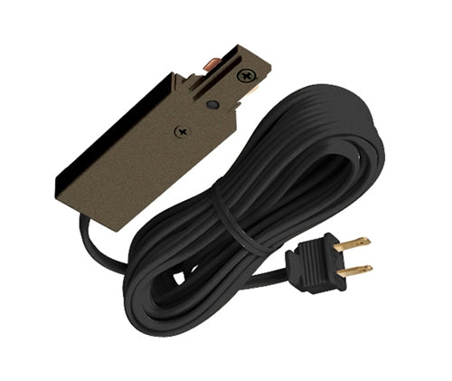 Juno Track Lighting R122BZ (R122 BZ) Trac Lites Cord and Plug Connector 3-Wire, Bronze Color