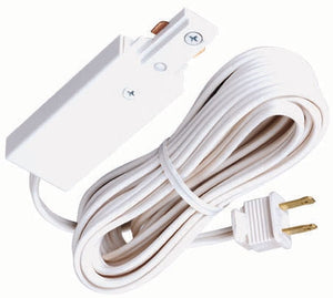 Juno Track Lighting R122WH (R122 WH) Trac Lites Cord and Plug Connector 3-Wire, White Color