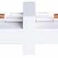 Juno Track Lighting R23WH (R23 WH) Trac Lites Miniature Straight Connector, White Color