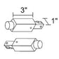 Juno Track Lighting R49BZ (R49 BZ) Trac Lites Track Continuation Kit, Bronze Color