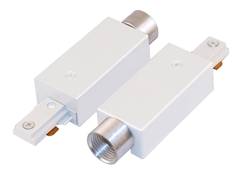 Juno Track Lighting R49WH (R49 WH) Trac Lites Track Continuation Kit, White Color
