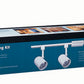 Juno Track Lighting R4K2501W-WH Trac Lites 4 ft. Track Kit - 50W Round Back, White Color