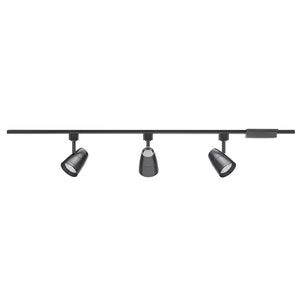 Juno Track Lighting R4K3600L27KUBL (R4K3600L 27K 80CRI PDIM UNF BL) Trac Lites 4 ft. 3 Heads Track Kit, 2700K Color Temperature, 80CRI, Universal Beam, Black Color
