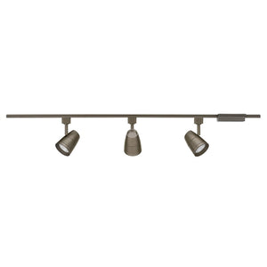 Juno Track Lighting R4K3600L3KUBZ (R4K3600L 30K 80CRI PDIM UNF BZ) Trac Lites 4 ft. 3 Heads Track Kit, 3000K Color Temperature, 80CRI, Universal Beam, Bronze Color