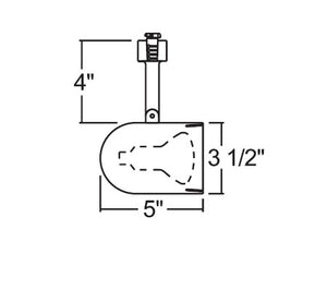 Juno R501 BLB PB Track Lighting Trac Lites Round Back Cylinder Line Voltage 50W R20/PAR20, Black Baffle, Painted Brass Color