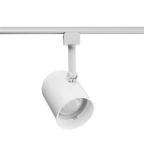 Juno Track Lighting R501W-WH (R501 WHB WH) Trac Lites Round Back Cylinder Line Voltage 50W PAR20/R20 White Baffle White Color