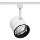 Juno R502 BLB WH Track Lighting Trac Lites Round Back Cylinder Line Voltage 65W BR30/PAR30L, Black Baffle, White Color