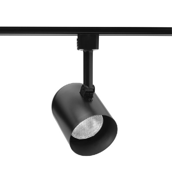 Juno R502 BLB BL Track Lighting Trac Lites Round Back Cylinder Line Voltage 65W BR30/PAR30L, Black Baffle, Black Color