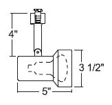 Juno Track Lighting R510BL (R510 BL) Trac Lites Step Cylinder Line Voltage 50W PAR20/R20 Black Color