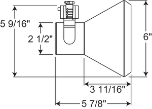 Juno Track Lighting R550WH (R550 WH) Trac Lites Flared Step Line Voltage 120W PAR38 White Color