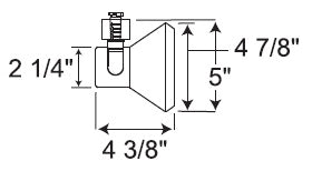 Juno Track Lighting R552BZ (R552 BZ) Trac Lites Flared Step Line Voltage 75W PAR30, Bronze Color