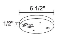 Juno Track Lighting R58SL (R58 SL) Trac Lites Low Voltage Monopoint Adapter Silver Color
