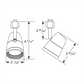 Juno Track Lighting R600LG235KFWH 10W LED Trac Lites Fixture, 3500K Color Temperature, 80 CRI, Flood, White Finish