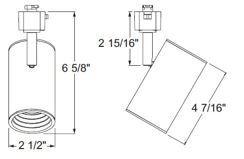 Juno R606L 40K 80CRI PDIM FL SL Track Lighting 13W LED Trac Lites Fixture, 4000K Color Temperature, 80 CRI, Phase Dimmable, Flood Distribution, Silver Finish