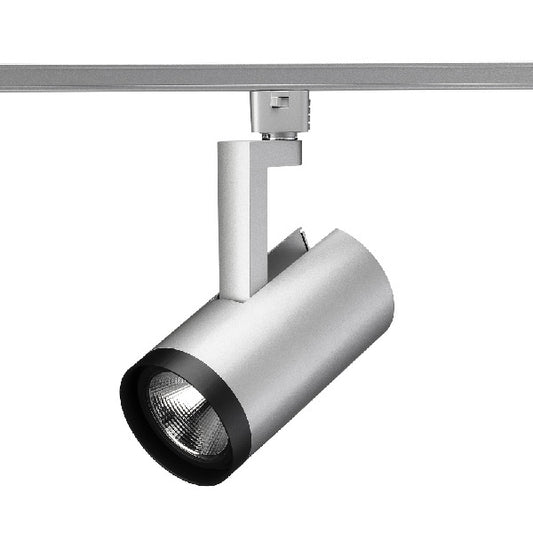 Juno R610L 35K 90CRI OFF WFL SL Track Lighting Trac Lites 21W LED Cylinder, 120V, 3500K Color Temperature, 90 CRI, Non-Dimming, Wide Flood Distribution, Silver