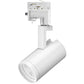 Juno Track Lighting R620L TEK 27K 90CRI PDIM VBS WH 15W Adjustable Beam LED Cylinder, TEK 120V Trac Adapter, 2700K, 90 CRI, Phase Dimmable, Variable Beam System, Black Finish