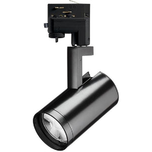 Juno Track Lighting R620L TEK 30K 90CRI PDIM VBS BL 15W Adjustable Beam LED Cylinder, TEK 120V Trac Adapter, 3000K, 90 CRI, Phase Dimmable, Variable Beam System, Black Finish