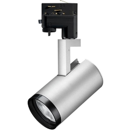 Juno Track Lighting R620L TEK 35K 90CRI PDIM VBS SL 15W Adjustable Beam LED Cylinder, TEK 120V Trac Adapter, 3500K, 90 CRI, Phase Dimmable, Variable Beam System, Black Finish