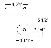Juno Track Lighting R701BL (R701 BL) Trac Lites Low Voltage Cylinder with Transformer, Black Color