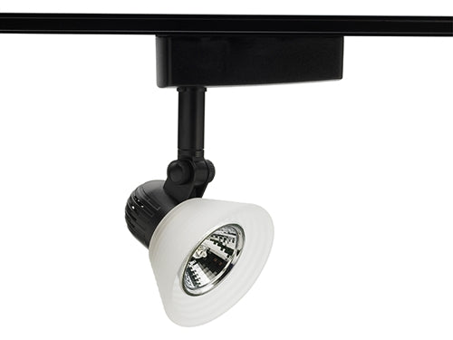 Juno Track Lighting R704BL (R704 BL OPLG) Trac Lites Low Voltage Step Glass with Transformer, Black Color