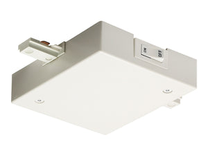 Juno Track Lighting RCLF21WH (RCLF21 WH) Trac Lites Current Limiting Feed, 1 Circuit, In-Line Feed White Color