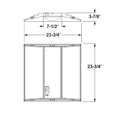 Juno Lighting S2X2BL-3935U-WH4 Indy 2x2 LED Low-Profile Recessed Luminaire With Basket Diffuser, 3900 Lumens, 3500K, 120-277V, White, Gen4