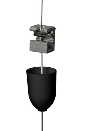 Juno HD Commercial Track Lighting SKB30-BL (SKB30 BL) 277V 2-Circuit/2-Neutral, TEK/HTEK Ceiling Cup Kit, Black Color