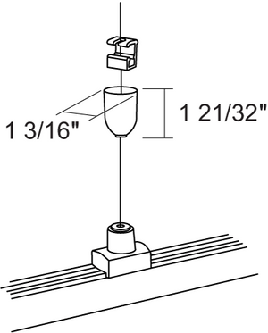 Juno HD Commercial Track Lighting SKB30-WH (SKB30 WH) 277V 2-Circuit/2-Neutral, TEK/HTEK Ceiling Cup Kit, White Color