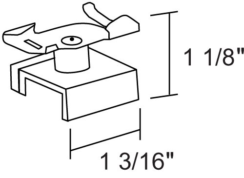 Juno HD Commercial Track Lighting SKBX12-WH (SKBX12 WH) 277V 2-Circuit/2-Neutral, TEK/HTEK Mounting Bracket for Mounting to Drop Tile Recessed T-bar Ceiling, White Color