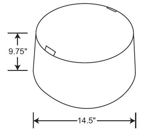 Juno Recessed Lighting SP28112-FBA-1 2 Hour Fire Rated Barrier for Use with Compatible Air-Loc IC Housings