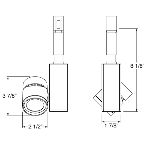 Juno MonoLine Track Lighting SP382MLL4HCWSTN 19W Vertical Cylinder LED, 4000K, 90 CRI, Wide Flood, Satin Nickel Finish