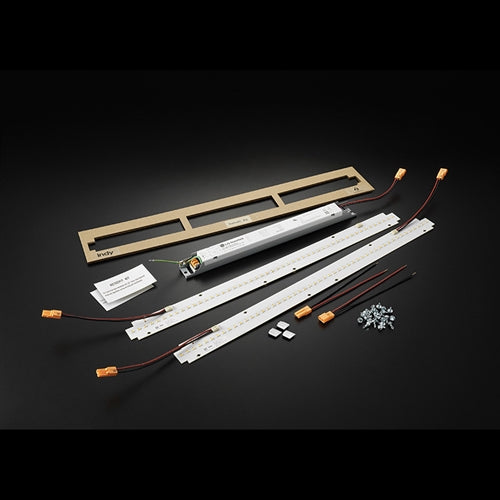 Juno SRT-2-4430U-G3 Indy Recessed/Surface Troffer LED Retrofit Kit, 18W, 2 Strips, 4400 Lumens, 3000K, 120-277V, Gen 3