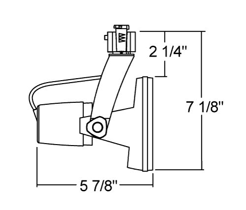 Juno Track Lighting T1030E-WH (T1030 E26 75W WH) Die Cast Gimbal 75W PAR30 Long Neck Standard Base, White Finish