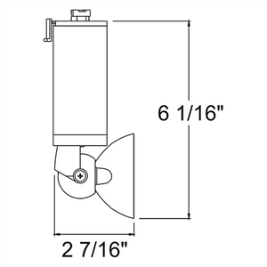Juno Track Lighting T1040V-BL (T1040 V BL) Trac Master Low Voltage Vertical Lily16 MR16 LED-Compatible Lampholders, Black Finish