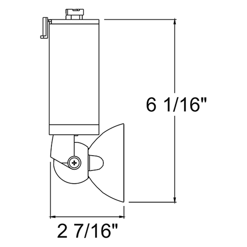 Juno Track Lighting T1040V-SL (T1040 V SL) Trac Master Low Voltage Vertical Lily16 MR16 LED-Compatible Lampholders, Silver Finish