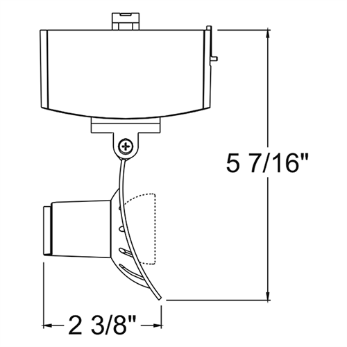 Juno Track Lighting T1041H-SL (T1041 H SL) Trac Master Low Voltage Horizontal Arc16 MR16 LED-Compatible Lampholders, Silver Finish