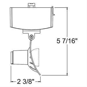 Juno Track Lighting T1041H-WH (T1041 H WH) Trac Master Low Voltage Horizontal Arc16 MR16 LED-Compatible Lampholders, White Finish