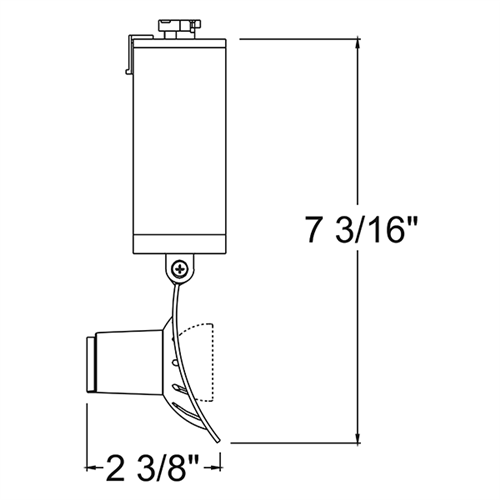 Juno Track Lighting T1041V-SL (T1041 V SL) Trac Master Low Voltage Vertical Arc16 MR16 LED-Compatible Lampholders, Silver Finish