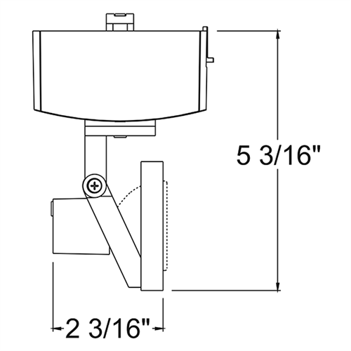 Juno Track Lighting T1042H-WH (T1042 H WH) Trac Master Low Voltage Horizontal Concentricity16 MR16 LED-Compatible Lampholders, White Finish