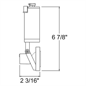 Juno Track Lighting T1042V-WH (T1042 V WH) Trac Master Low Voltage Vertical Concentricity16 MR16 LED-Compatible Lampholders, White Finish