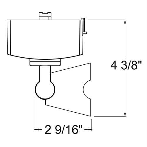 Juno Track Lighting T1043H-SL (T1043 H SL) Trac Master Low Voltage Horizontal Concentricity16 MR16 LED-Compatible Lampholders, Silver Finish