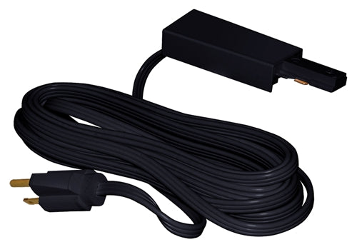 Juno Track Lighting T122BL (T122 BL) 1-Circuit Trac Master Cord and Plug Connector 3-Wire, Black Color