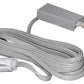 Juno Track Lighting T122SL (T122 SL) 1-Circuit Trac Master Cord and Plug Connector 3-Wire, Silver Color