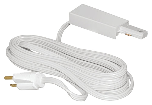 Juno Track Lighting T122WH (T122 WH) 1-Circuit Trac Master Cord and Plug Connector 3-Wire, White Color