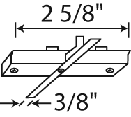 Juno Track Lighting T123WH (T123 WH) Recessed Trac Trac Master Miniature Straight Connector, White Color