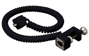Juno Track Lighting T132BL (T132 BL) Line Voltage Coil Cord Clamp-On with Super Adapter, Black Color