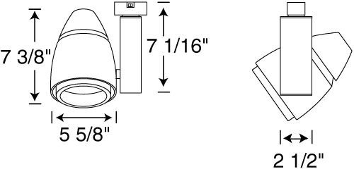Juno Track Lighting T209LED-4K-FL-BL Trac Master Conix LED 35W, 4100K Color Temp, 42 degree Flood Lighting Fixture, Black Finish