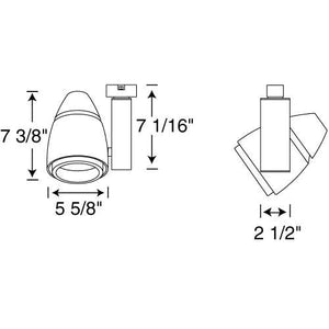 Juno Track Lighting T209L G2 40K 80CRI PDIM NFL SL Trac Master Conix LED 19W, 4000K Color Temperature, 80 CRI, Narrow Flood Beam Spread, Silver Finish