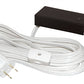 Juno Track Lighting T22BL (T22 BL) 1-Circuit Trac Master Cord and Plug Connector 2-Wire, Black Color